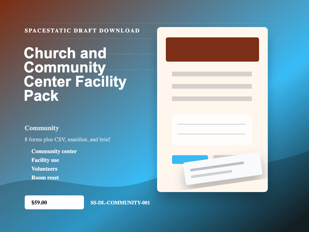 Church and Community Center Facility Pack digital download mockup