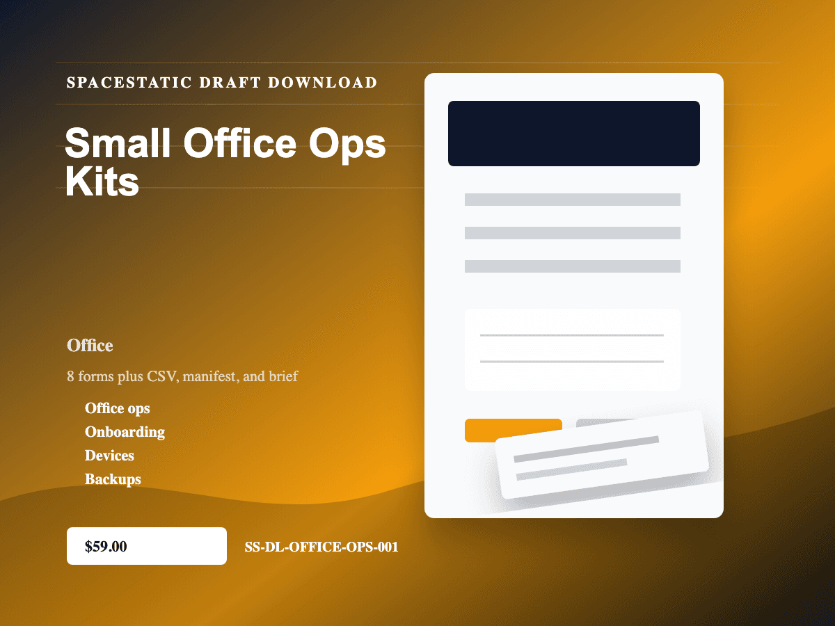 Small Office Ops Kits digital download mockup